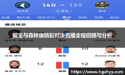 掘金与森林狼精彩对决直播全程回顾与分析